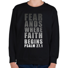 PRINTFASHION FEAR ANDS. - Gyerek pulóver - Fekete gyerek pulóver, kardigán