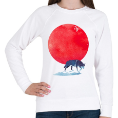 PRINTFASHION Fear the red - Női pulóver - Fehér