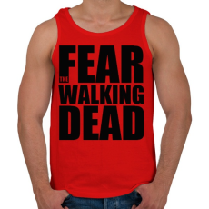 PRINTFASHION Fear the Walking Dead - Férfi atléta - Piros