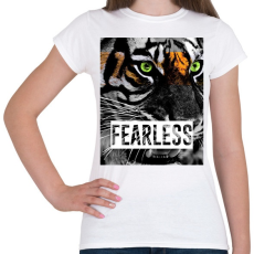 PRINTFASHION FEARLESS - Női póló - Fehér