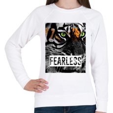PRINTFASHION FEARLESS - Női pulóver - Fehér