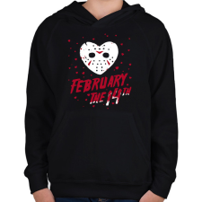 PRINTFASHION Február 14 Jason - Gyerek kapucnis pulóver - Fekete gyerek pulóver, kardigán