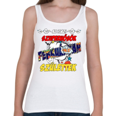 PRINTFASHION Februári Szuperhős - Női atléta - Fehér