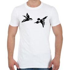 PRINTFASHION Fecske - Férfi póló - Fehér