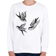 PRINTFASHION fecske - Gyerek pulóver - Fehér gyerek pulóver, kardigán