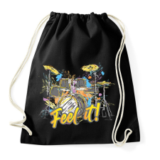 PRINTFASHION Feel it! - Dobolós - Sportzsák, Tornazsák - Fekete tornazsák