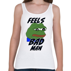 PRINTFASHION Feels bad man meme - Női atléta - Fehér