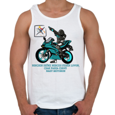 PRINTFASHION Fehér herceg fasza csávó - Férfi atléta - Fehér