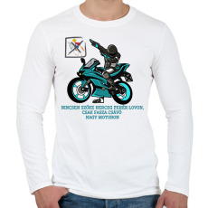 PRINTFASHION Fehér herceg fasza csávó - Férfi hosszú ujjú póló - Fehér