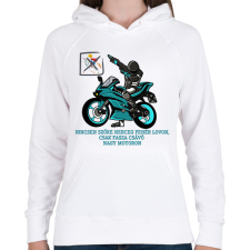 PRINTFASHION Fehér herceg fasza csávó - Női kapucnis pulóver - Fehér női pulóver, kardigán