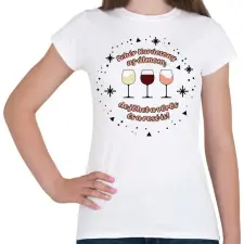 PRINTFASHION Fehér Karácsony az álmom - Női póló - Fehér női póló