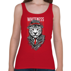 PRINTFASHION Fehérség - Női atléta - Cseresznyepiros