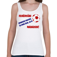 PRINTFASHION Fehérvári drukker - Női atléta - Fehér