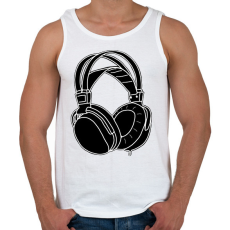 PRINTFASHION Fejhallgató  - Férfi atléta - Fehér