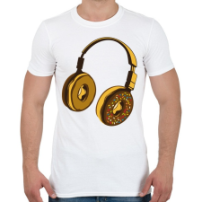 PRINTFASHION Fejhallgató - Férfi póló - Fehér férfi póló