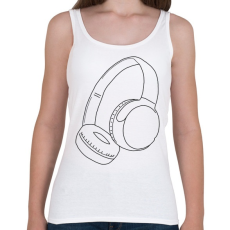 PRINTFASHION Fejhallgató - Női atléta - Fehér