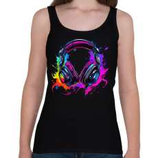 PRINTFASHION Fejhallgató  - Női atléta - Fekete