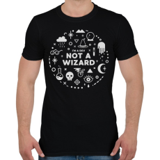 PRINTFASHION Fejlesztő vagyok, nem varázsló - Férfi póló - Fekete