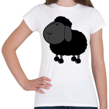 PRINTFASHION Fekete bárány - Női póló - Fehér női póló
