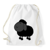 PRINTFASHION Fekete bárány - Sportzsák, Tornazsák - Fehér
