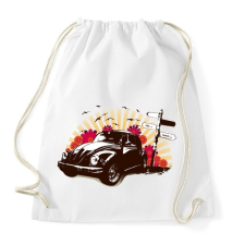 PRINTFASHION Fekete bogár útjelző tábla mellett - Sportzsák, Tornazsák - Fehér tornazsák