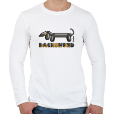 PRINTFASHION Fekete-cser lufitacskó - Férfi hosszú ujjú póló - Fehér