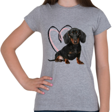 PRINTFASHION fekete cser tacsi - Női póló - Sport szürke