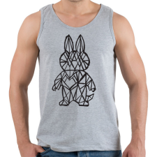 PRINTFASHION Fekete Labubu - Férfi atléta - Sport szürke atléta, trikó