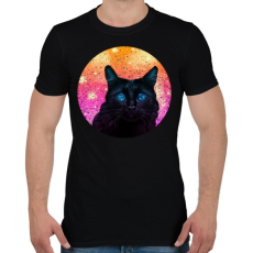 PRINTFASHION Fekete macska - Férfi póló - Fekete