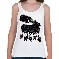 PRINTFASHION Fekete macskák - Női atléta - Fehér