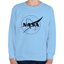 PRINTFASHION Fekete Nasa logo - Gyerek pulóver - Világoskék gyerek pulóver, kardigán