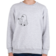 PRINTFASHION Fekete szellem2 - Gyerek pulóver - Sport szürke