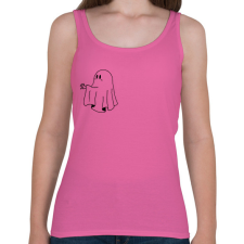 PRINTFASHION Fekete szellem2 - Női atléta - Rózsaszín női trikó