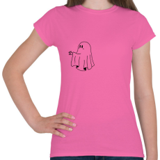 PRINTFASHION Fekete szellem2 - Női póló - Rózsaszín