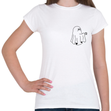 PRINTFASHION Fekete szellem - Női póló - Fehér