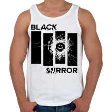 PRINTFASHION Fekete Tükör - Férfi atléta - Fehér atléta, trikó