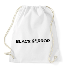 PRINTFASHION Fekete tükör logo - Sportzsák, Tornazsák - Fehér tornazsák