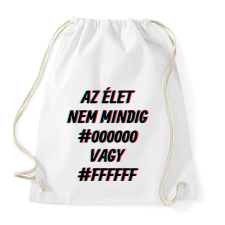 PRINTFASHION Fekete vagy fehér - Sportzsák, Tornazsák - Fehér tornazsák