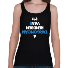 PRINTFASHION Felborult targoncás - Női atléta - Fekete női trikó