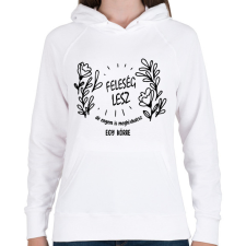 PRINTFASHION Feleség lesz - Női kapucnis pulóver - Fehér női pulóver, kardigán