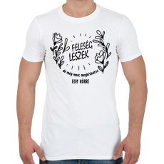 PRINTFASHION Feleség leszek - Férfi póló - Fehér