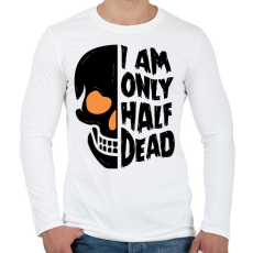 PRINTFASHION Félholt - Férfi hosszú ujjú póló - Fehér