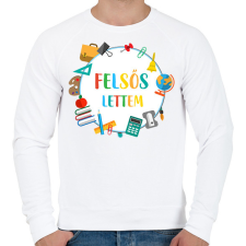 PRINTFASHION Felsős lettem - Férfi pulóver - Fehér férfi pulóver, kardigán