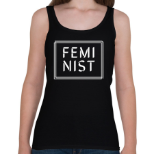 PRINTFASHION Feminist (white) - Női atléta - Fekete női trikó