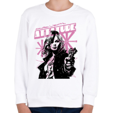 PRINTFASHION Feminista - Gyerek pulóver - Fehér gyerek pulóver, kardigán