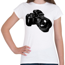 PRINTFASHION Fényképezőgép - Női póló - Fehér női póló