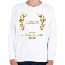 PRINTFASHION Ferenc - Gyerek pulóver - Fehér gyerek pulóver, kardigán