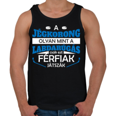 PRINTFASHION Férfiak játszák - Férfi atléta - Fekete