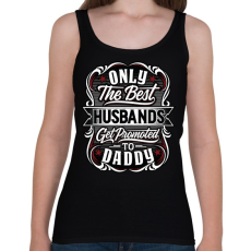 PRINTFASHION Férj - Apa - Női atléta - Fekete