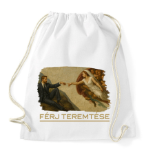 PRINTFASHION Férj teremtése - Sportzsák, Tornazsák - Fehér tornazsák